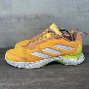 Adidas Avacourt 23 Womens 7.5 Tennis Shoes Orange White IE2430 Athletic Trainer